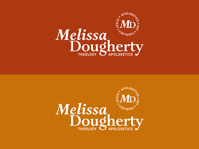 Melissa Dougherty Logo Word Mark apologetics bible brand branding church logo logo design theology typogaphy wordmark