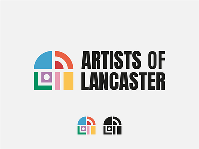 Artists of Lancaster Logo Design abstract art badge brand identity branding icon logo logo design typography