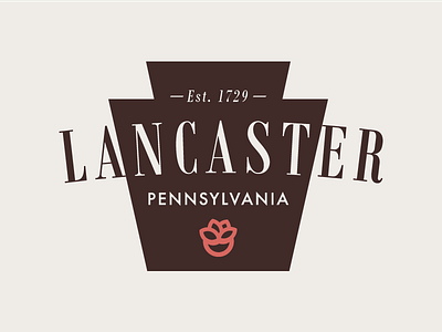 Lancaster Design 2 bodoni brand branding design lancaster logo rose type