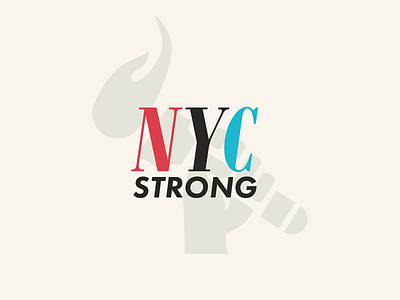 NYC Strong branding city icon illustration liberty logo new york nyc strong terrorism unity