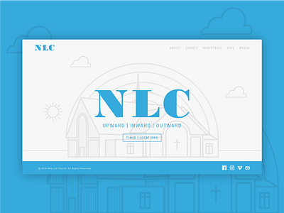 Nlc Website Dribbble brand branding church jesus new life redesign web web design