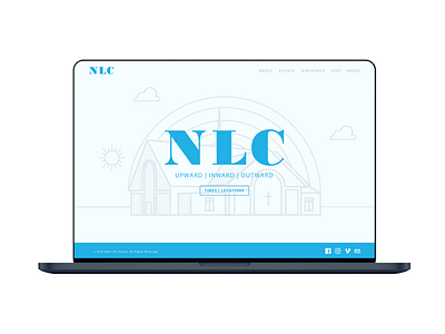 NLC Website Mockup apple church design graphic design mac mock up mockup ui ux web web design web dev