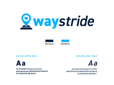 Waystride | Logo Design branding design designer freelance health health care health care logo logo logo design