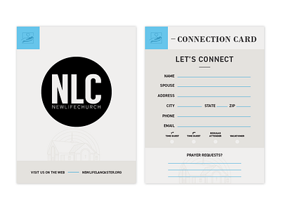 Connection Cards design branding church illustration layout design logo