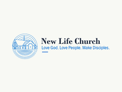 New Life Church Logo revisited brand branding church logo logo design