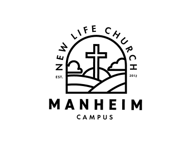 New Life Church Manheim Shirt Design brand branding church design icon illustration illustrator logo monogram shirt design typography vector