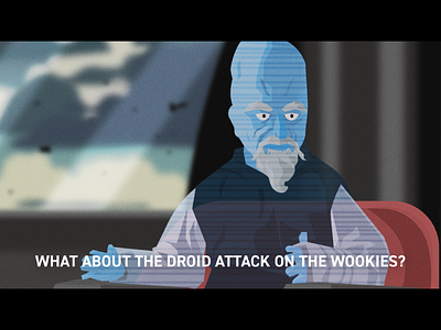 What About The Attack On The Wookies | Prequel Meme Illustration adobe art fanart illustration illustrator prequel memes starwars vector vectorart wookies