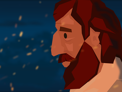 Jesus Profile animation art illustration jesus