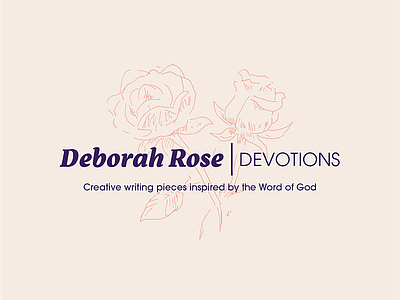 Deborah Rose | Devotions branding branding and identity design logo logo design logotype