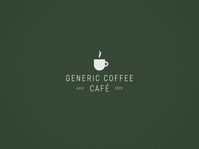 Generic Coffee Cafe | Logo brand brand design branding cafe cafe logo clean coffee design graphic design icon lancaster logo logo design