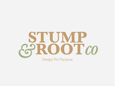 Stump & Root co | Full Logo agency brand branding branding design church church logo design logo logo design logo designer logodesign type typogaphy