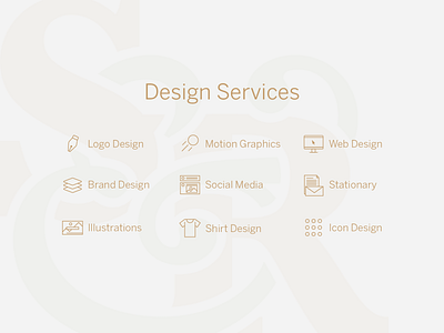 Design Services brand design branding graphic designer icon illustration illustrator logo typography ui vector web web design