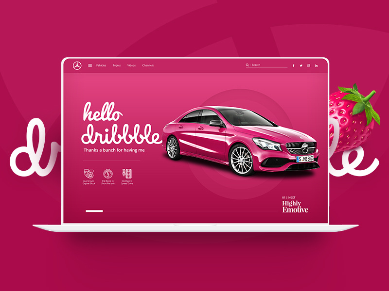 Hello Dribbble benz dribbble web design website user interface uiux. ux ui