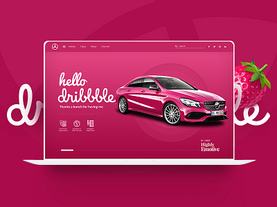 Hello Dribbble benz dribbble ui uiux. ux user interface web design website