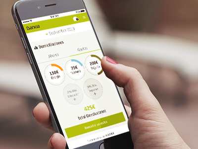 Bankia 2018 App app bank bankia design mobile service stats ui ux