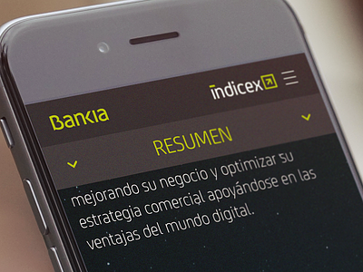 WIP - BANKIA bank bankia banking infographic mobile responsive site stats ui ux web