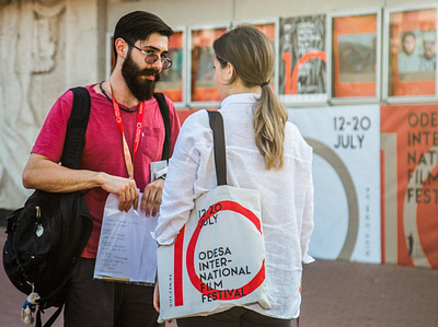 Odesa International Film Festival branding identity merch