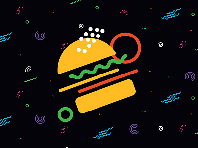 hamburger graphic vector