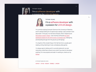 Polar v2.0 about branding clean designer developer identity minimal portfolio redesign ui web website