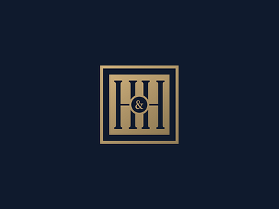 H&H monogram branding clean colors creative golden icon icon design logo logo design luxurious modern monogram