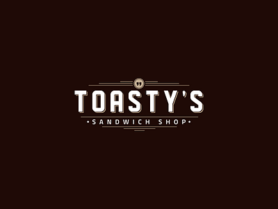 Toastys brand branding classic classic logo creative logo design restaurant sandwich simple logo vintage