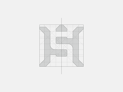 HS + Turtle Logo Grid System branding hs letters hs logo hs mark hs monogram letter mark logo logo design logotype mark minimal modern monogram monogram logo simple simple monogram turtle