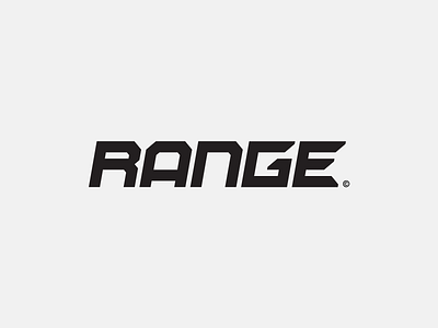 Range - Fitness Apparel bold bold wordmark fitness fitness apparel fitness logo grid gym gym logo minimal move logo moving simple sport sport logo sport mark typeface wordmark wordmark design wordmark logo