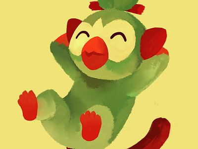 GrookeyGang art digital art gang grass grookey grookey gang illustration monkey pokemon