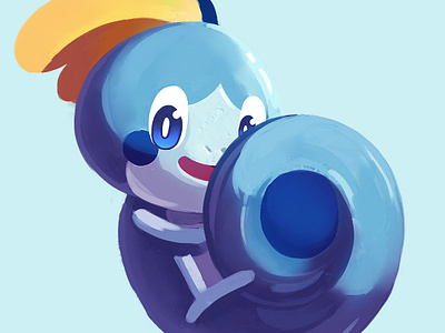 SobbleGang digital painting gang illustration pokemon sobble sobble gang water