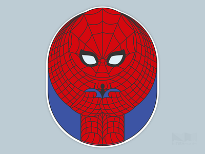 Alone Series - Spiderman alone design illustration nitishmurthy series stickers vector