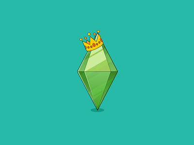 Sims Plumbob design illustration nitishmurthy series stickers vector