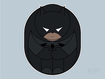 Alone Series - Batman alone illustration quote series stickers