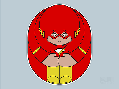 Alone Series - The Flash alone illustration quote series stickers