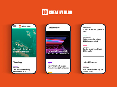 Creative Bloq Website Redesign Concept