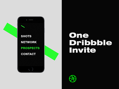 One Dribbble Invite draft dribbble giveaway invitation invite network prospects