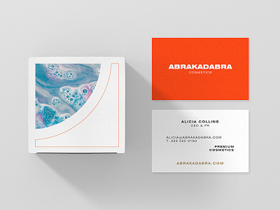Abrakadabra Cosmetics Identity - Card + Pack bath bathbomb branding cosmetics healthcare identity magic packaging relax