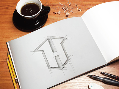 Heroes Logo Concept Sketch design illustration logo