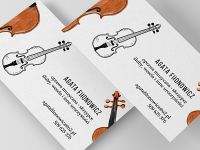 Violin - Business Card violin violin business card