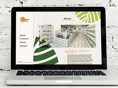 THE CONSCIOUS FOOD Co. Website branding graphic design ui website