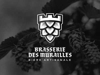 Brasserie des Murailles Logo branding graphic design identity logo