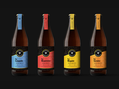 Brasserie des Murailles - Bottle Labels branding graphic design identity logo packaging