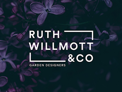 Ruthwillmott Logotype branding garden design identity logo logotype