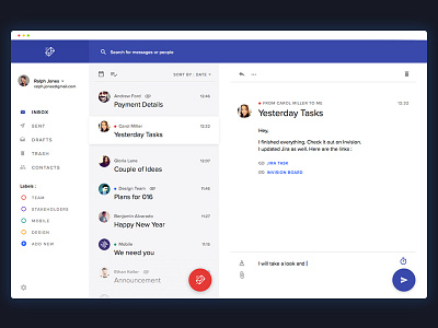 Mail Client Concept concept mail ui