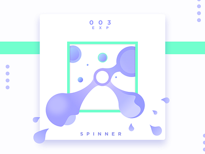 Spinner card gradients poster spinner splash
