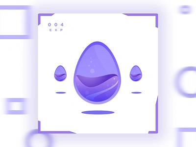 Eggplant card eggplant gradient motion poster purple splash