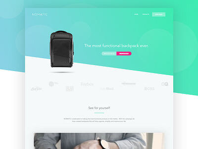 Nomatic Landing Page