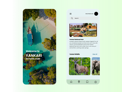 Tourism App branding ui