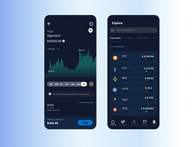 Crypto UI Design by Abdulkadir Babs on Dribbble