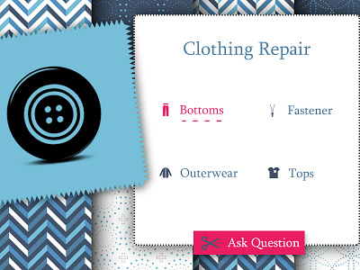 All you need is a needle and some thread ask question atelier clothes dailyui design form repair tailor ui ukraine ux website