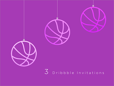 Dribbble invitations 3 dribbble giveway invitations invites lviv pink three ukraine